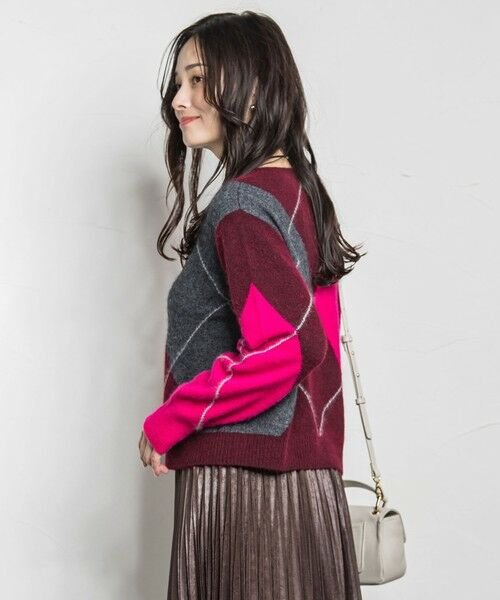 LAUTREAMONT / ロートレアモン ニット・セーター | アーガイルジャカードプルオーバー | 詳細4