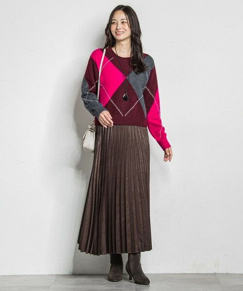 LAUTREAMONT / ロートレアモン ニット・セーター | アーガイルジャカードプルオーバー | 詳細5