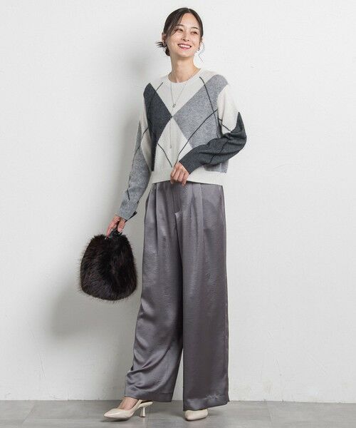 LAUTREAMONT / ロートレアモン ニット・セーター | アーガイルジャカードプルオーバー | 詳細15