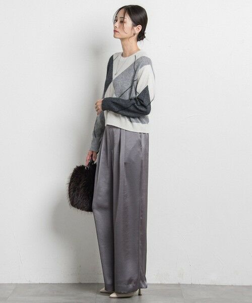 LAUTREAMONT / ロートレアモン ニット・セーター | アーガイルジャカードプルオーバー | 詳細16