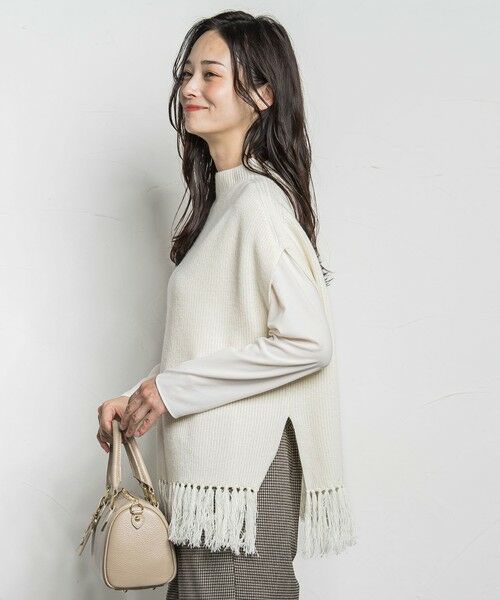 LAUTREAMONT / ロートレアモン ニット・セーター | フリンジベスト | 詳細1