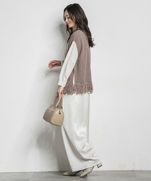 LAUTREAMONT / ロートレアモン ニット・セーター | フリンジベスト | 詳細11