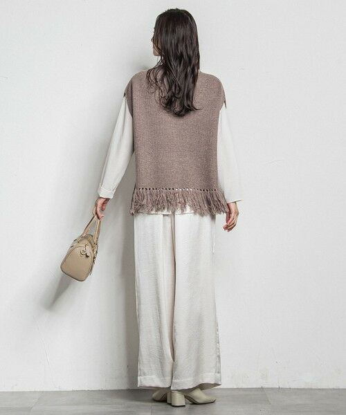 LAUTREAMONT / ロートレアモン ニット・セーター | フリンジベスト | 詳細12