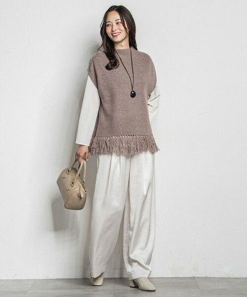 LAUTREAMONT / ロートレアモン ニット・セーター | フリンジベスト | 詳細9