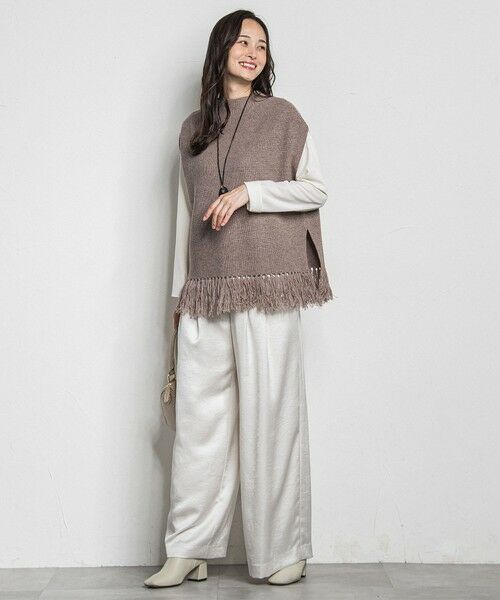 LAUTREAMONT / ロートレアモン ニット・セーター | フリンジベスト | 詳細10