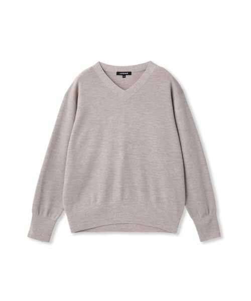 LAUTREAMONT/ロートレアモン Brisbane Vネックニットプルオーバー&#8810;11号あり&#8811; ベージュ 9号