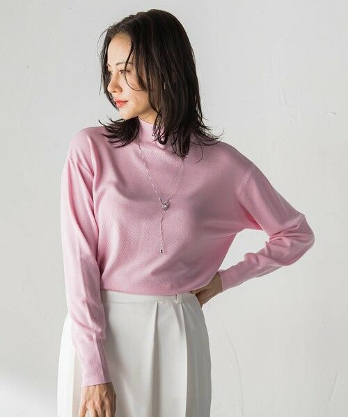 LAUTREAMONT / ロートレアモン ニット・セーター | Brisbane ハイネックロングプルオーバー≪11号あり≫（パウダーピンク）