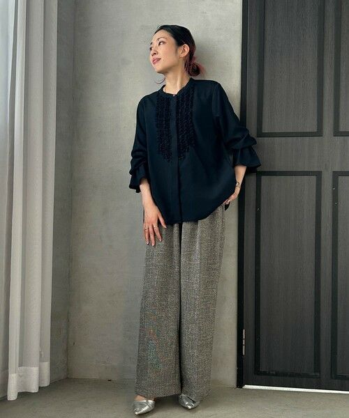 LAUTREAMONT / ロートレアモン シャツ・ブラウス | 【WEB限定】ジョーゼットフリルブラウス | 詳細4