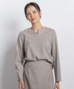 LAUTREAMONT / ロートレアモン シャツ・ブラウス | 両面起毛キーネックブラウス＜WEB限定11号サイズ＞