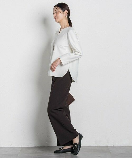 LAUTREAMONT / ロートレアモン シャツ・ブラウス | 両面起毛キーネックブラウス＜WEB限定11号サイズ＞ | 詳細3