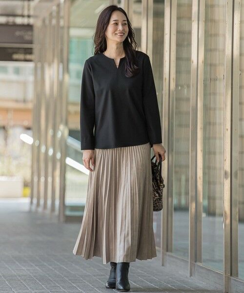 LAUTREAMONT / ロートレアモン シャツ・ブラウス | 両面起毛キーネックブラウス＜WEB限定11号サイズ＞ | 詳細5