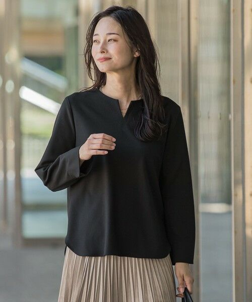 LAUTREAMONT / ロートレアモン シャツ・ブラウス | 両面起毛キーネックブラウス＜WEB限定11号サイズ＞ | 詳細7