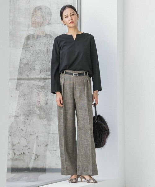 LAUTREAMONT / ロートレアモン シャツ・ブラウス | 両面起毛キーネックブラウス＜WEB限定11号サイズ＞ | 詳細8