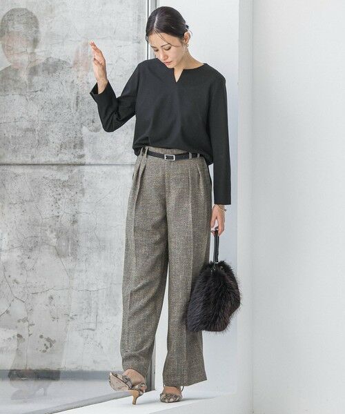 LAUTREAMONT / ロートレアモン シャツ・ブラウス | 両面起毛キーネックブラウス＜WEB限定11号サイズ＞ | 詳細9