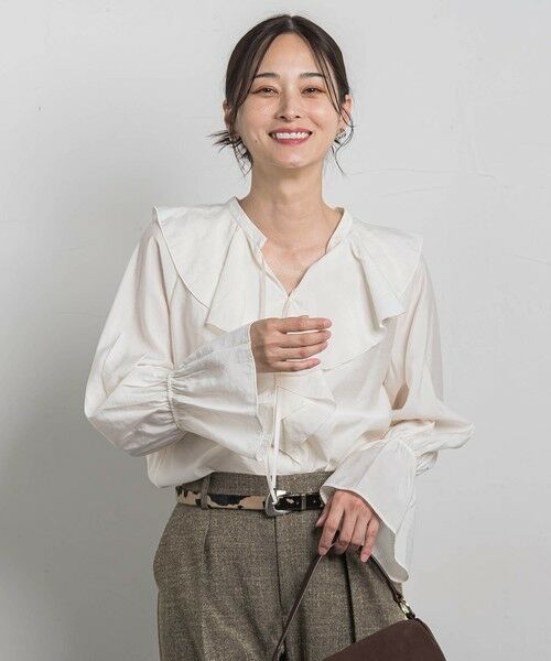 LAUTREAMONT / ロートレアモン シャツ・ブラウス | ラッフルレーヨンブラウス | 詳細7