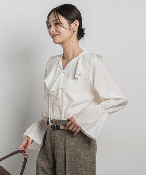 LAUTREAMONT / ロートレアモン シャツ・ブラウス | ラッフルレーヨンブラウス | 詳細8