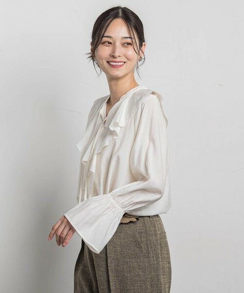 LAUTREAMONT / ロートレアモン シャツ・ブラウス | ラッフルレーヨンブラウス | 詳細9