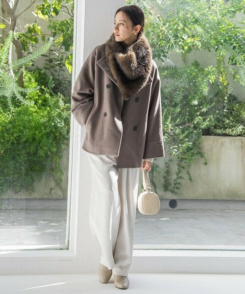 LAUTREAMONT / ロートレアモン ダッフルコート | プレミアムウールカシミヤショートコート | 詳細8