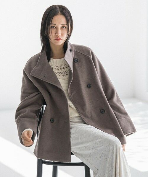 LAUTREAMONT / ロートレアモン ダッフルコート | プレミアムウールカシミヤショートコート | 詳細10