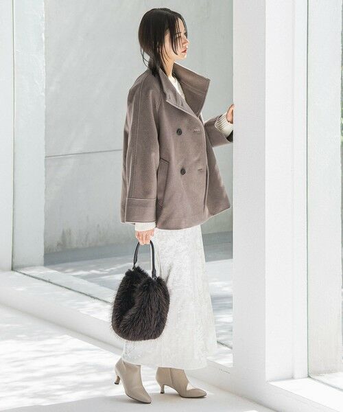 LAUTREAMONT / ロートレアモン ダッフルコート | プレミアムウールカシミヤショートコート | 詳細12