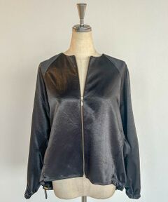 LAUTREAMONT / ロートレアモン テーラードジャケット | サテンジップブルゾン≪手洗い可能≫