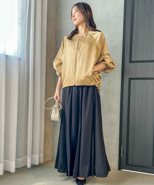 LAUTREAMONT / ロートレアモン テーラードジャケット | サテンジップブルゾン≪手洗い可能≫ | 詳細2