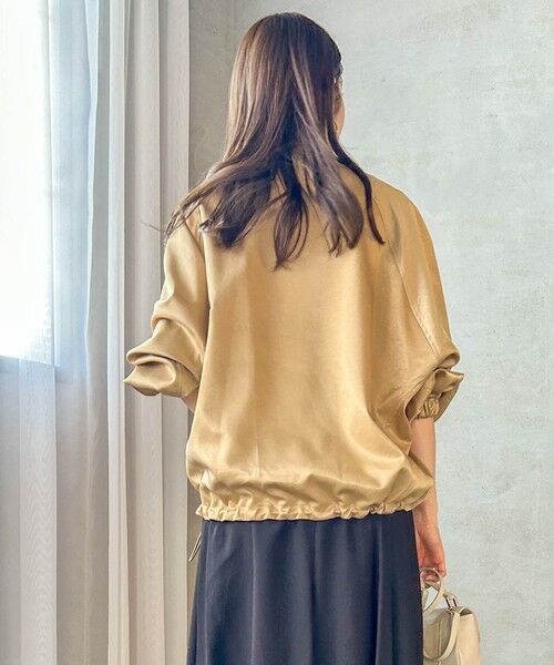 LAUTREAMONT / ロートレアモン テーラードジャケット | サテンジップブルゾン≪手洗い可能≫ | 詳細3