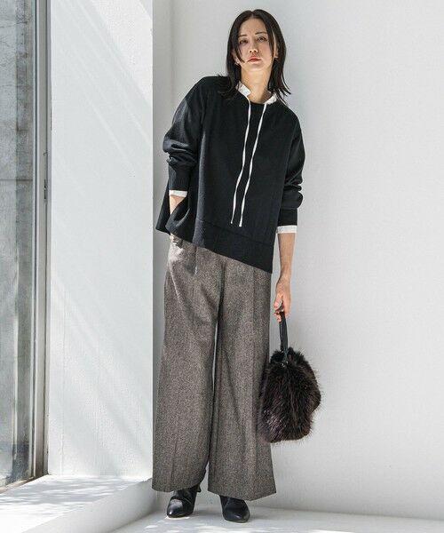 LAUTREAMONT / ロートレアモン その他パンツ | ツイルツイードワイドパンツ | 詳細11