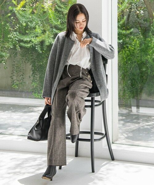 LAUTREAMONT / ロートレアモン その他パンツ | ツイルツイードワイドパンツ | 詳細14