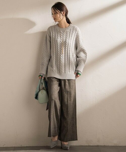 LAUTREAMONT / ロートレアモン その他パンツ | ツイルツイードワイドパンツ | 詳細16