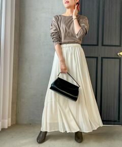 LAUTREAMONT / ロートレアモン ミニ・ひざ丈スカート | 【WEB限定】カルゼフレアスカート