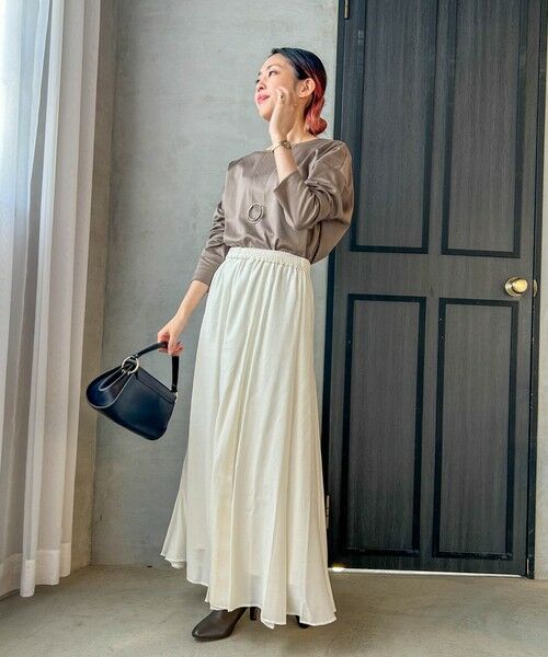 LAUTREAMONT / ロートレアモン ミニ・ひざ丈スカート | 【WEB限定】カルゼフレアスカート | 詳細1