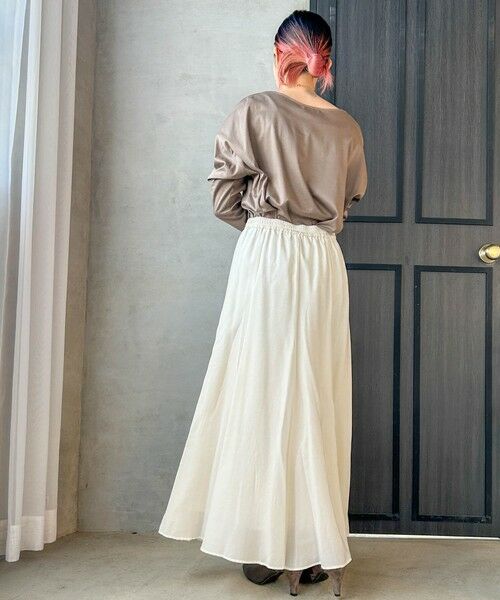 LAUTREAMONT / ロートレアモン ミニ・ひざ丈スカート | 【WEB限定】カルゼフレアスカート | 詳細3