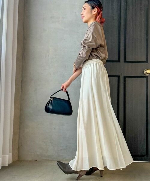 LAUTREAMONT / ロートレアモン ミニ・ひざ丈スカート | 【WEB限定】カルゼフレアスカート | 詳細4