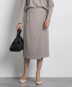 LAUTREAMONT / ロートレアモン ミニ・ひざ丈スカート | 両面起毛ストレートスカート≪洗える/セットアップ対応≫