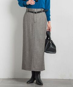 LAUTREAMONT / ロートレアモン ミニ・ひざ丈スカート | シックツィードツイルスカート