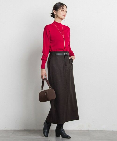 LAUTREAMONT / ロートレアモン ミニ・ひざ丈スカート | シックツィードツイルスカート | 詳細1