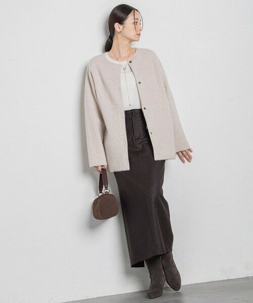 LAUTREAMONT / ロートレアモン ミニ・ひざ丈スカート | シックツィードツイルスカート | 詳細8