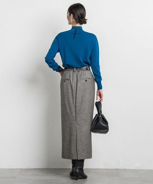 LAUTREAMONT / ロートレアモン ミニ・ひざ丈スカート | シックツィードツイルスカート | 詳細11