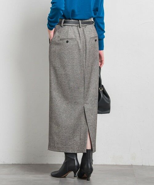 LAUTREAMONT / ロートレアモン ミニ・ひざ丈スカート | シックツィードツイルスカート | 詳細13