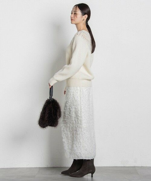 LAUTREAMONT / ロートレアモン ミニ・ひざ丈スカート | エディター東原妙子 × LAUTREAMONT /フェザージャガードタイトスカート | 詳細2