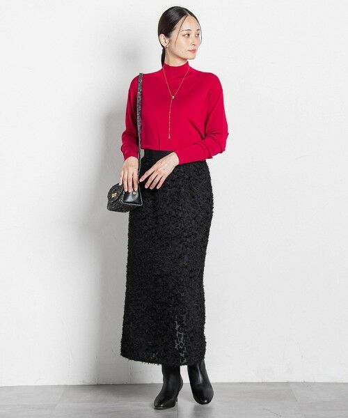 LAUTREAMONT / ロートレアモン ミニ・ひざ丈スカート | エディター東原妙子 × LAUTREAMONT /フェザージャガードタイトスカート | 詳細8