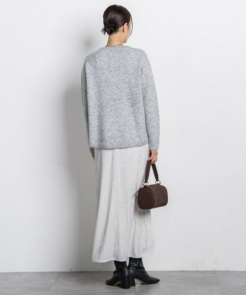 LAUTREAMONT / ロートレアモン ミニ・ひざ丈スカート | スノーベロアクラッシュスカート | 詳細15