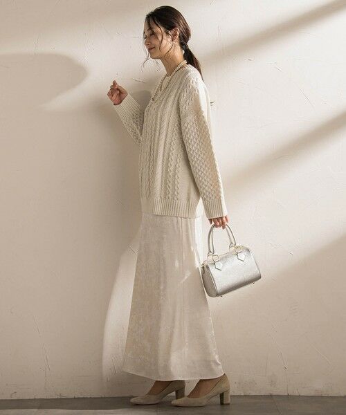 LAUTREAMONT / ロートレアモン ミニ・ひざ丈スカート | スノーベロアクラッシュスカート | 詳細23