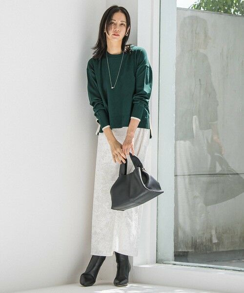 LAUTREAMONT / ロートレアモン ミニ・ひざ丈スカート | スノーベロアクラッシュスカート | 詳細5