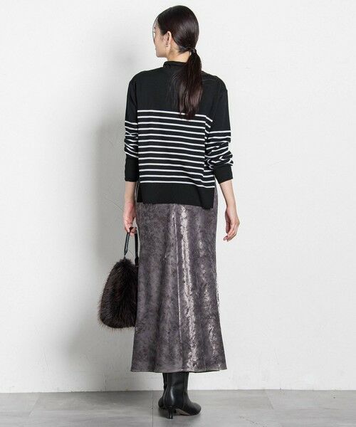 LAUTREAMONT / ロートレアモン ミニ・ひざ丈スカート | スノーベロアクラッシュスカート | 詳細25