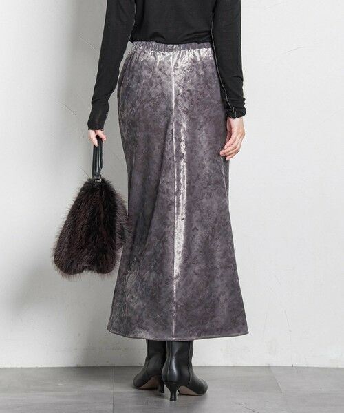 LAUTREAMONT / ロートレアモン ミニ・ひざ丈スカート | スノーベロアクラッシュスカート | 詳細27