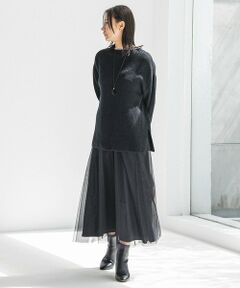 LAUTREAMONT / ロートレアモン ミニ・ひざ丈スカート | パウダーサテンリバーシブルスカート