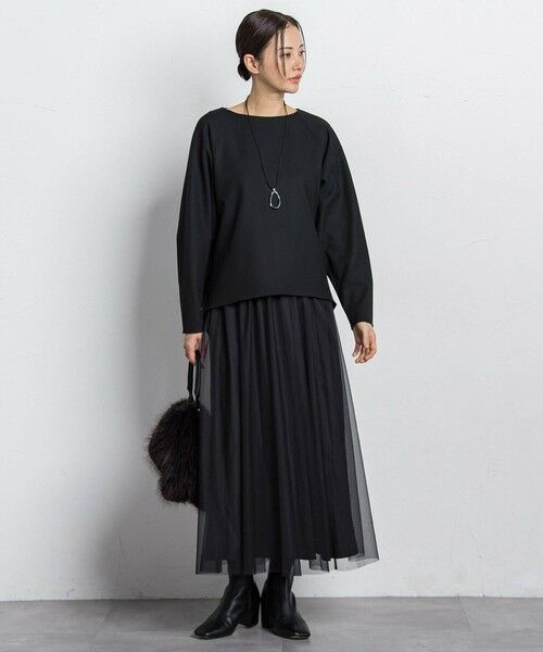 LAUTREAMONT / ロートレアモン ミニ・ひざ丈スカート | パウダーサテンリバーシブルスカート | 詳細1