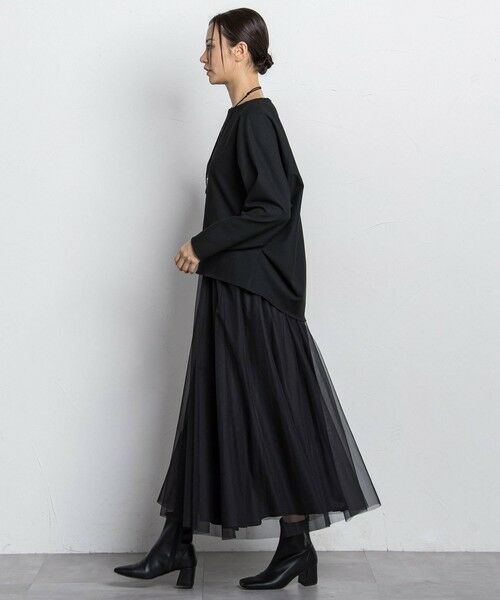 LAUTREAMONT / ロートレアモン ミニ・ひざ丈スカート | パウダーサテンリバーシブルスカート | 詳細2